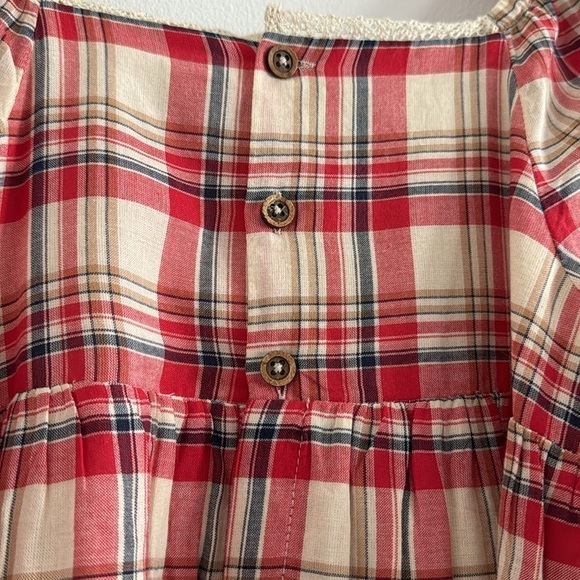 Bonton Plaid Tiered Dress Size 10 NWT - Picture 6 of 9